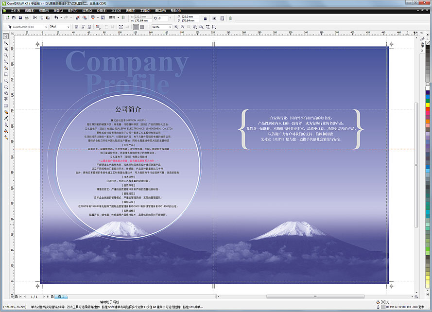 黑眼睛廣告為艾禮富電子（深圳）有限公司設(shè)計(jì)的畫冊(cè)之封二