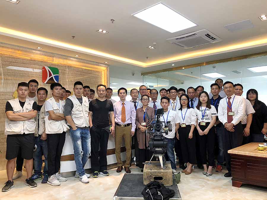 綠奧環(huán)境企業(yè)專題片拍攝現(xiàn)場(chǎng)